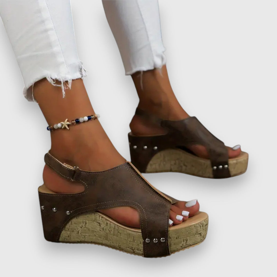 Mia – Sandale à plateforme vintage