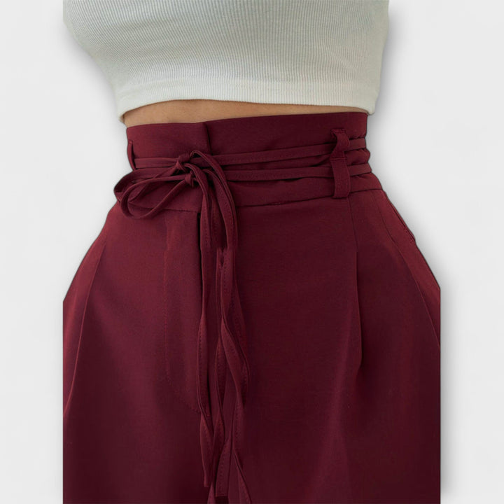 Jill – Pantalons décontractés à lacets