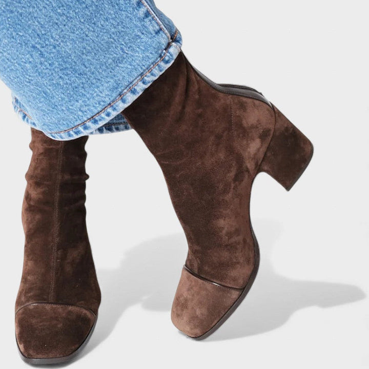 Evie | Bottines à talons carrés