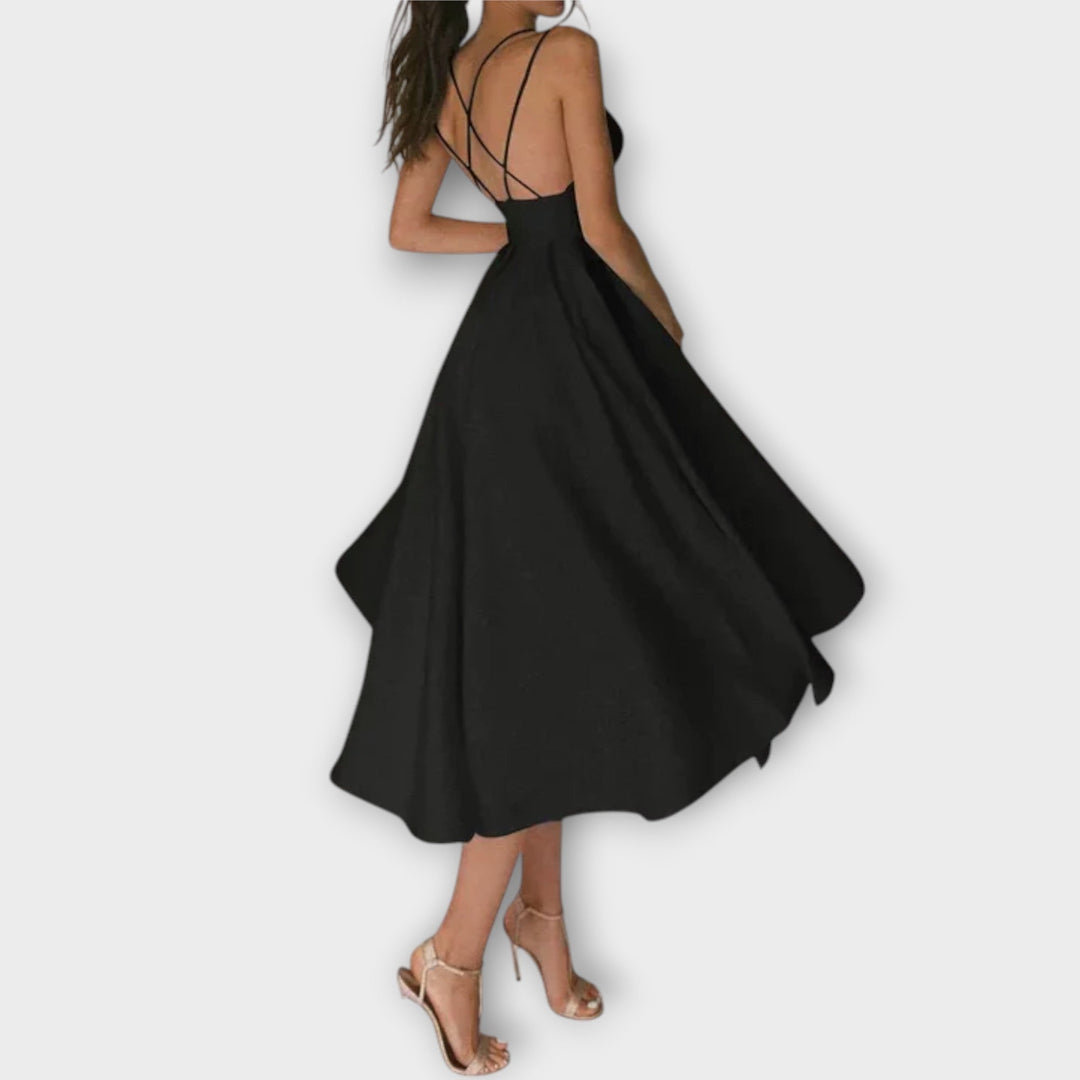 Ailana - Robe Femme avec Décolleté en V Profond