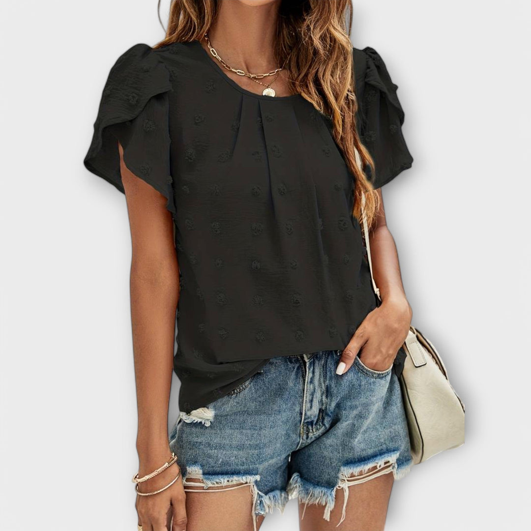 Charlotte – La Blouse À Pois Parfaite