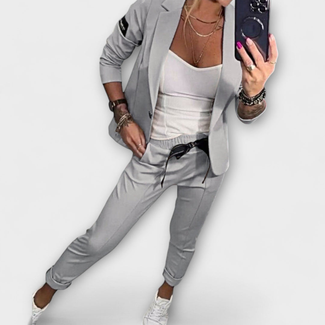 Malou - Ensemble coordonné de haut, veste et pantalon