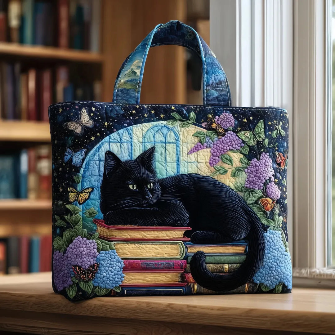 Borsa™ Artisanale Chat Noir sur les Livres