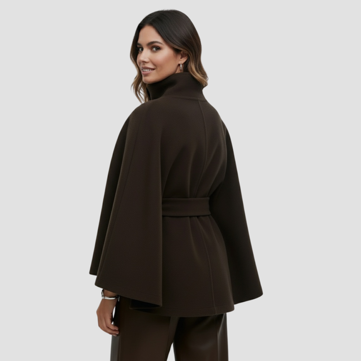Charlotte | Manteau Cape pour Femmes en Mélange de Laine