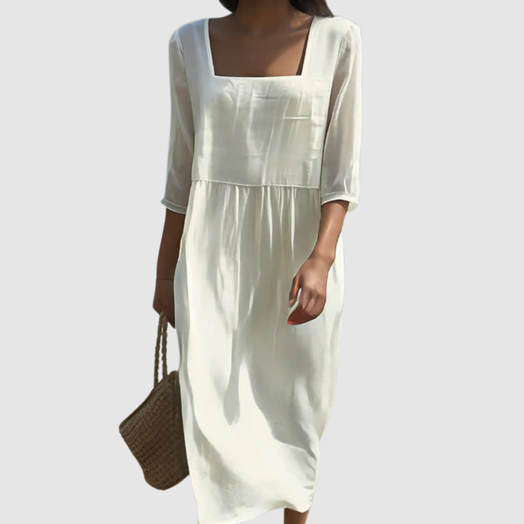 Lunelle | Robe en Lin Décontractée