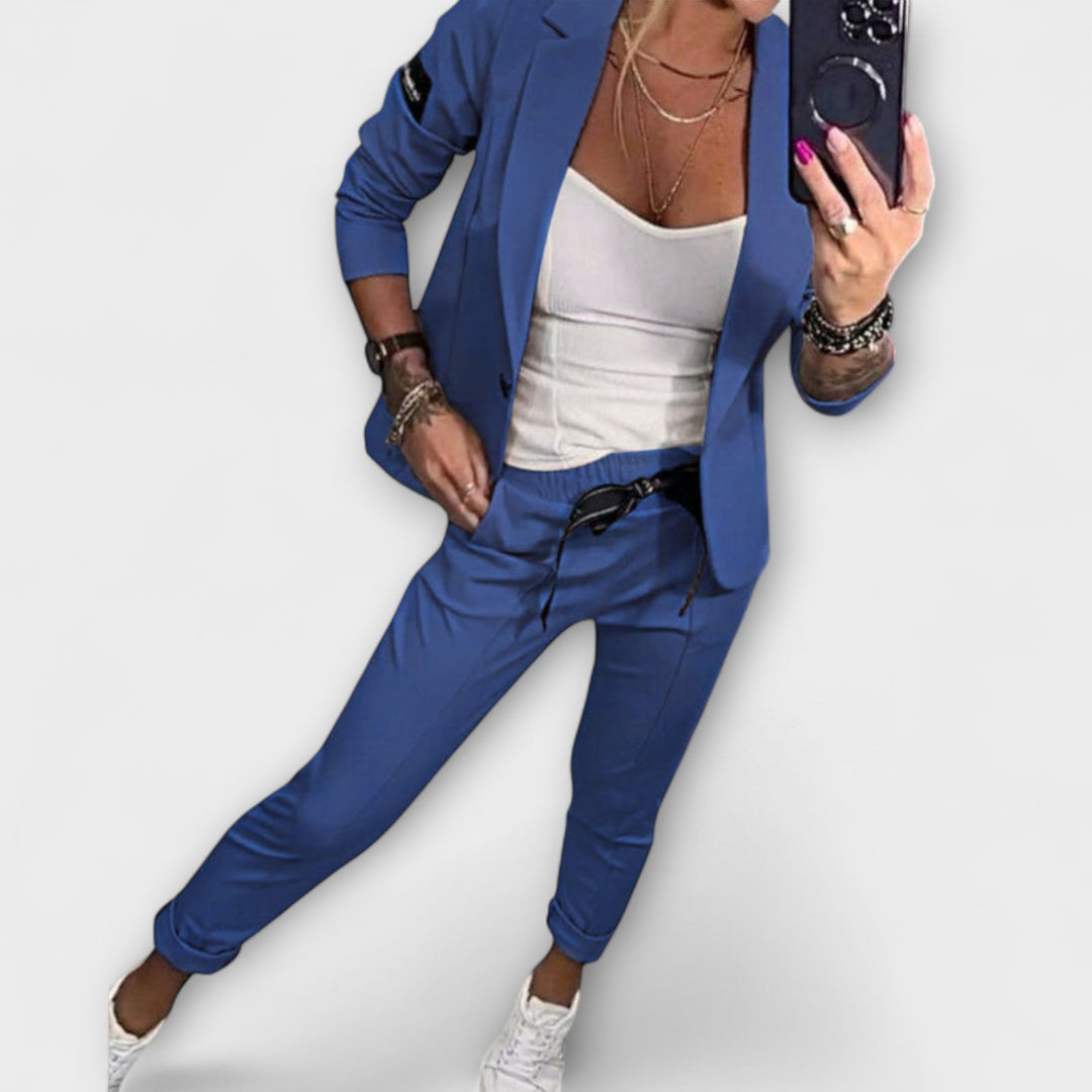 Malou - Ensemble coordonné de haut, veste et pantalon