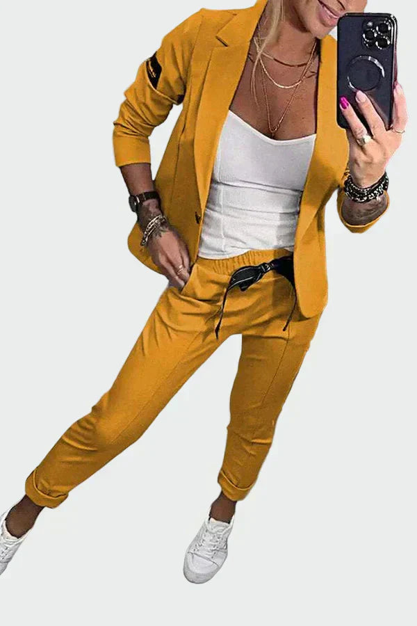 Ella - Ensemble Pantalon et Blazer Femme Ample