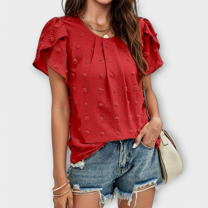 Charlotte – La Blouse À Pois Parfaite