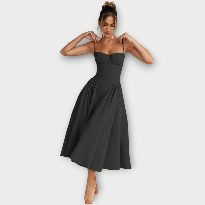 Gesine - Robe Midi Corset Sans Manches