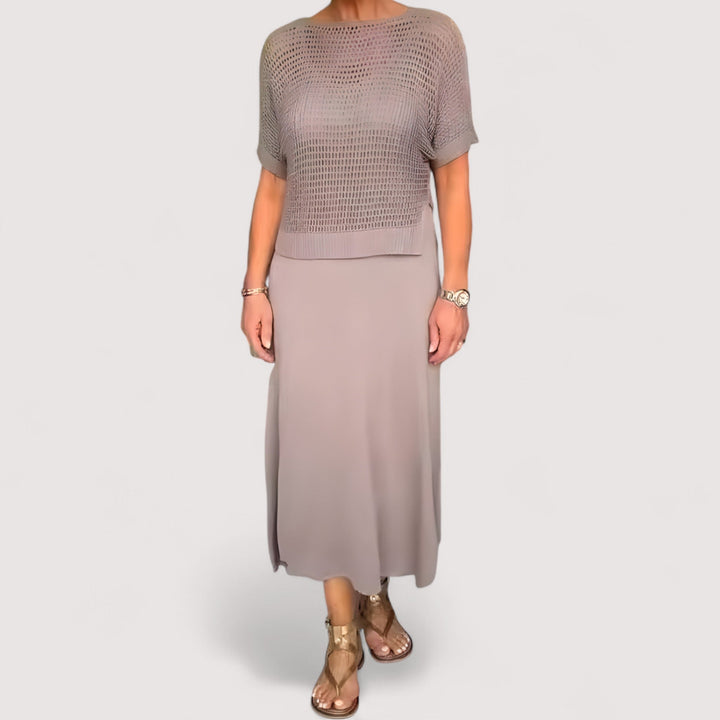 Elina | Robe d'été avec haut tricoté