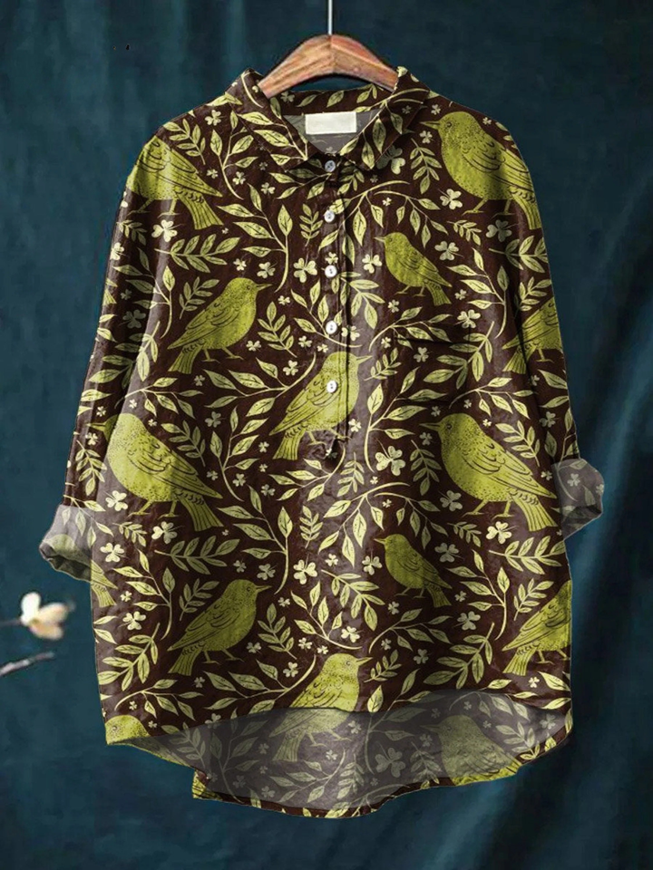 Remedios | T-shirt décontracté au style vintage avec motif floral