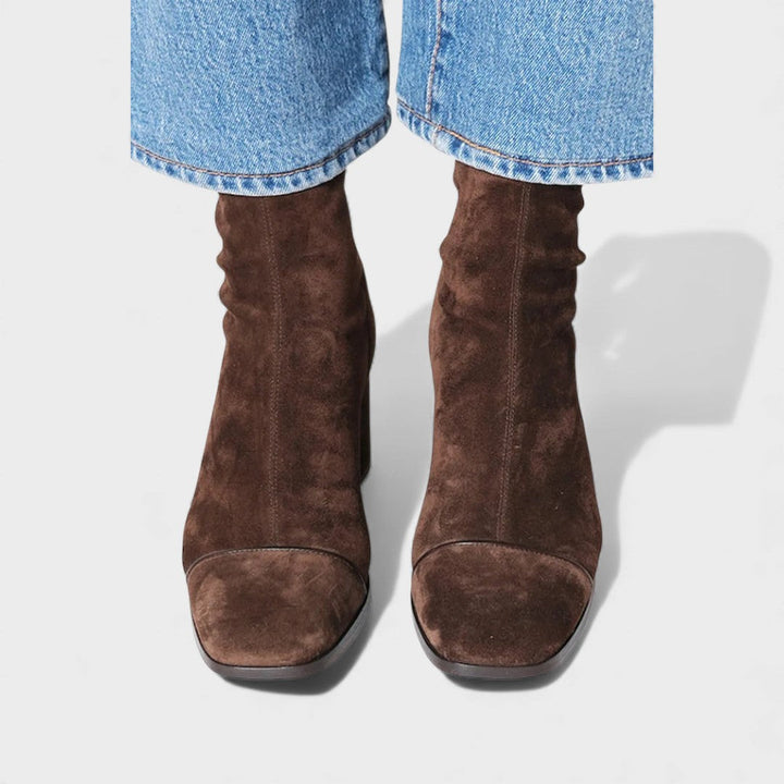 Evie | Bottines à talons carrés