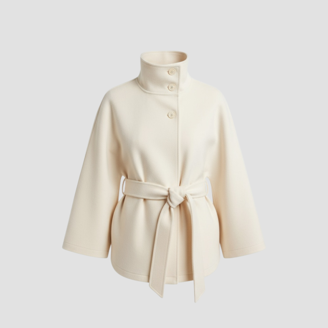 Charlotte | Manteau Cape pour Femmes en Mélange de Laine