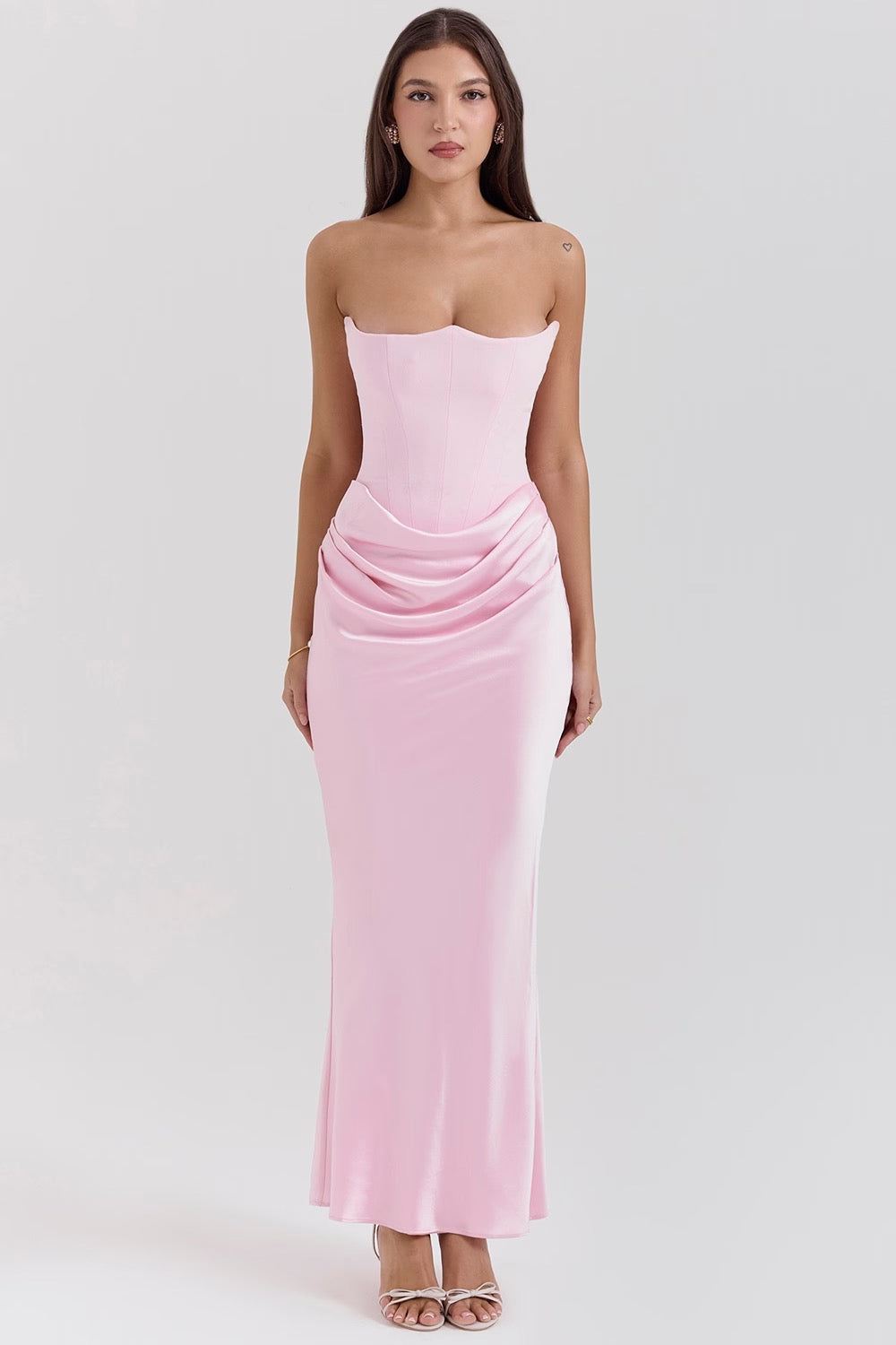Robe Maxi Corset Sans Bretelles Mia