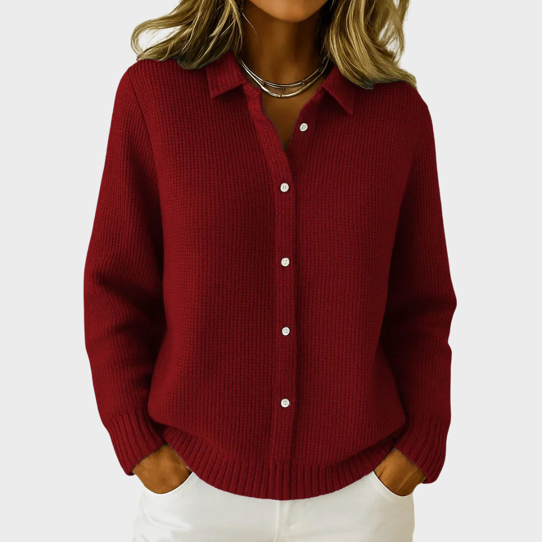 Tayla | Manteau tricoté texturé avec boutons