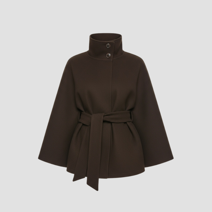 Charlotte | Manteau Cape pour Femmes en Mélange de Laine