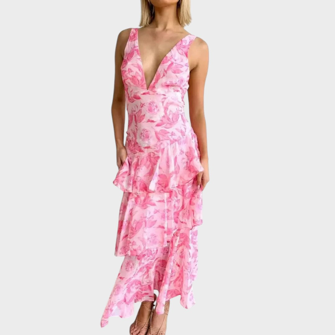 Lena | Robe Maxi Élégante pour un Style Estival sans Effort