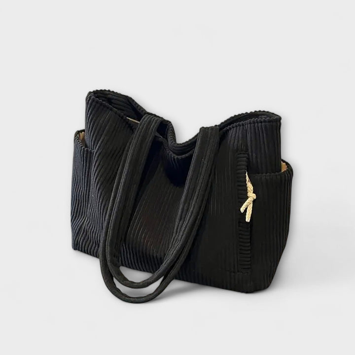 Tilda – Sac fourre-tout côtelé avec détail en cordon