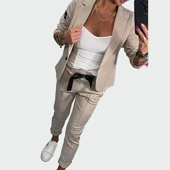 Ella - Ensemble Pantalon et Blazer Femme Ample