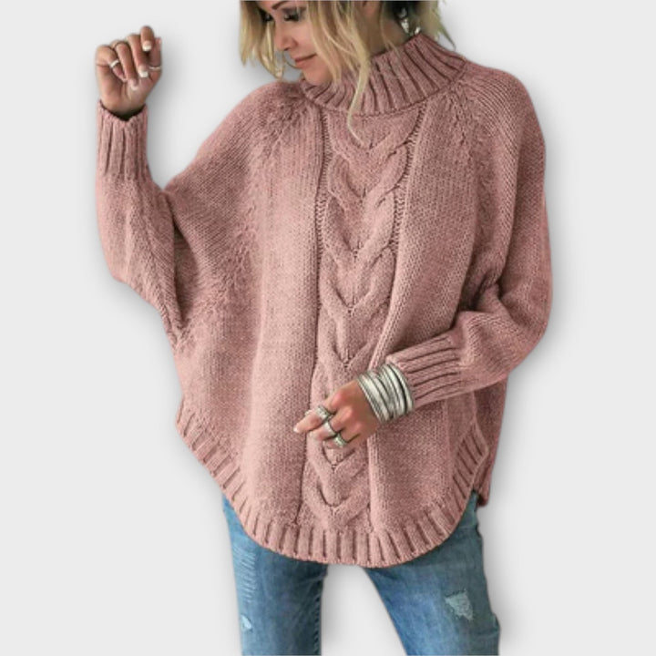 Elysian - Pull Tricoté avec Motif en Câble