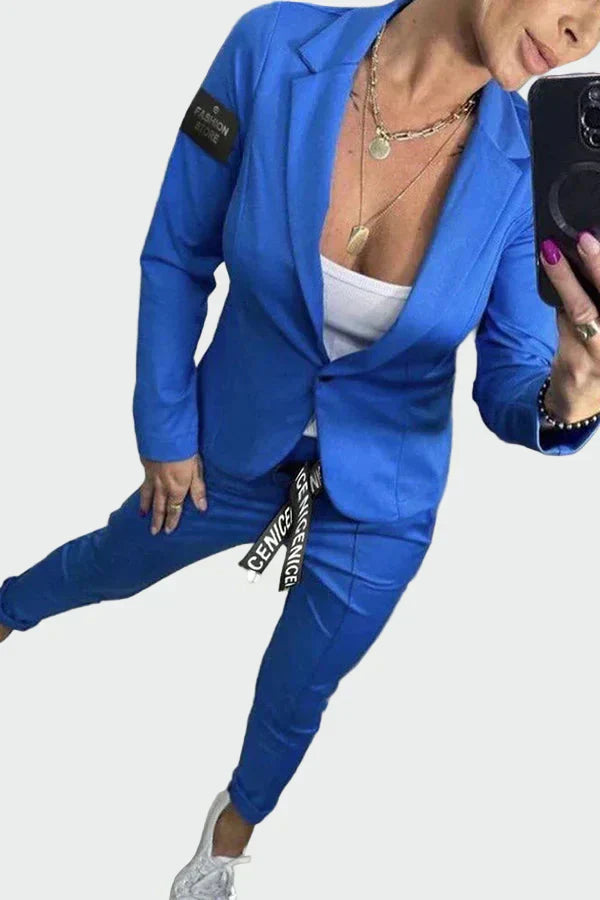 Ella - Ensemble Pantalon et Blazer Femme Ample