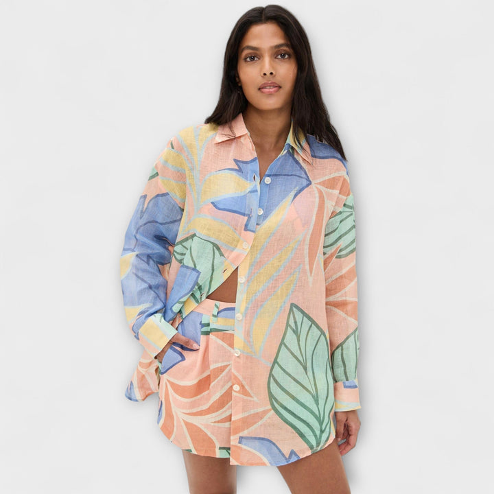 Mary - Ensemble court à imprimé tropical par Playa Boyfriend