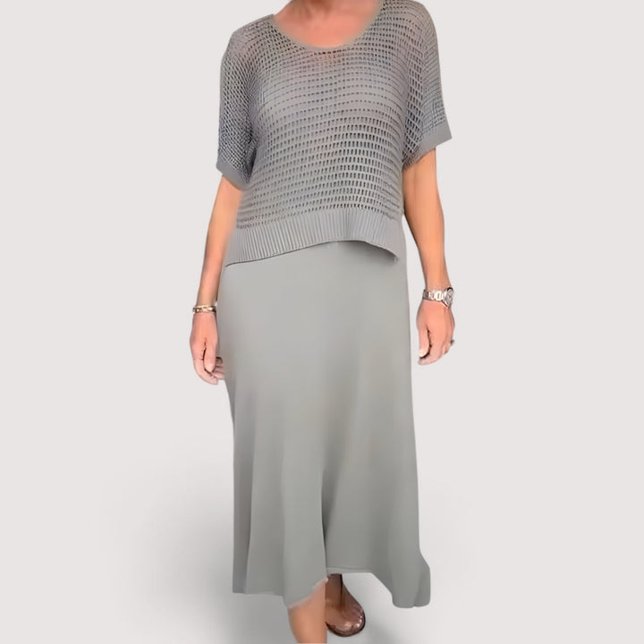 Elina | Robe d'été avec haut tricoté