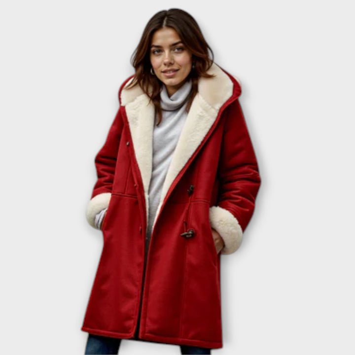 Antonia – Manteau Douillet Doublé en Fourrure