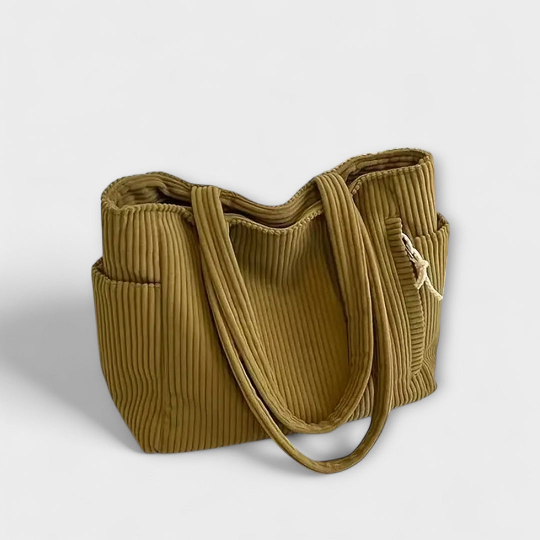 Tilda – Sac fourre-tout côtelé avec détail en cordon