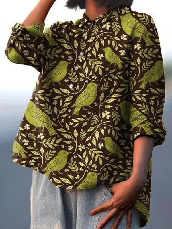Remedios | T-shirt décontracté au style vintage avec motif floral