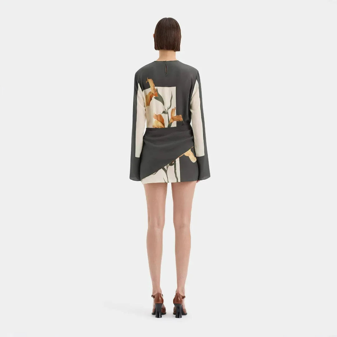 Robe Cocktail Mini Constance à Imprimé Floral