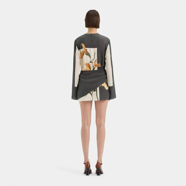 Robe Cocktail Mini Constance à Imprimé Floral
