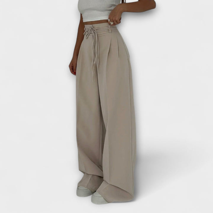 Jill – Pantalons décontractés à lacets