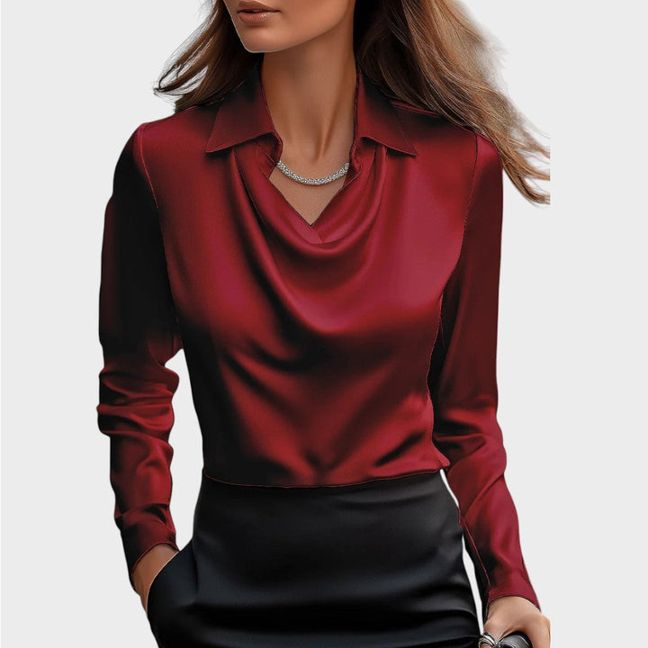 Elin | Blouse en Satin Élégante