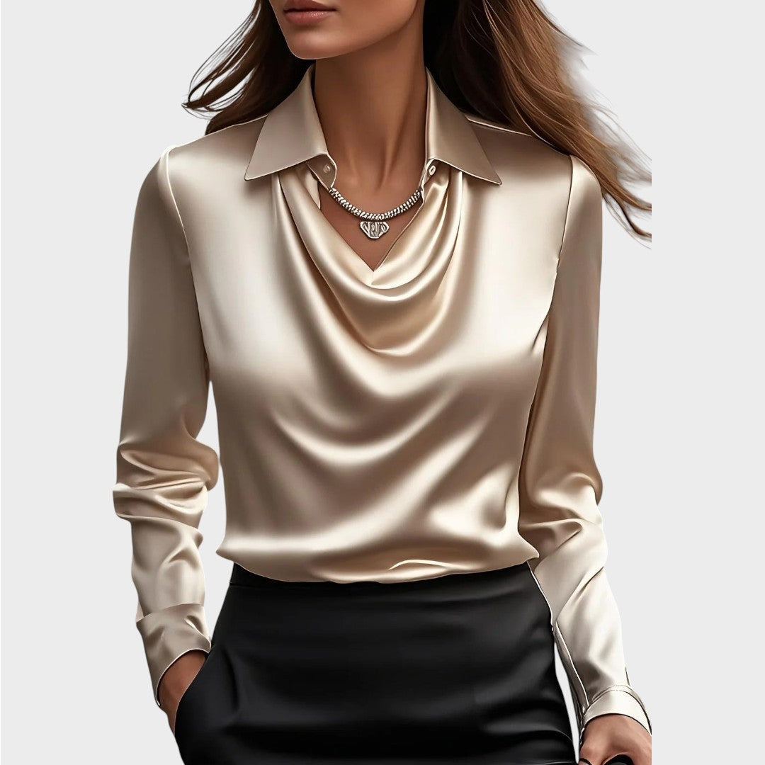 Elin | Blouse en Satin Élégante