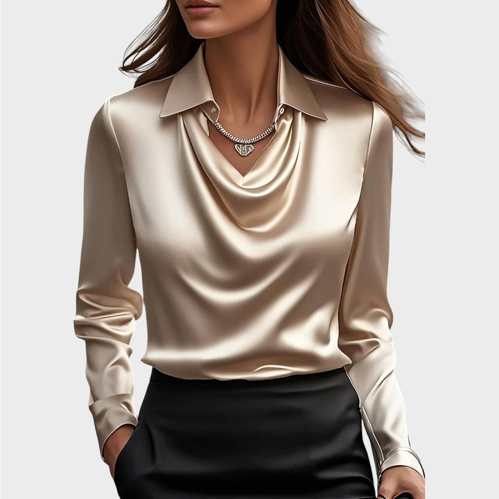 Elin | Blouse en Satin Élégante
