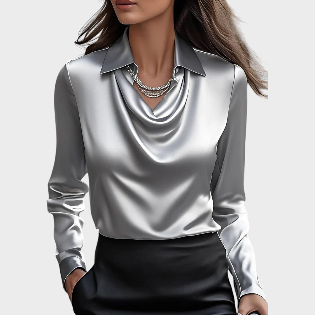 Elin | Blouse en Satin Élégante