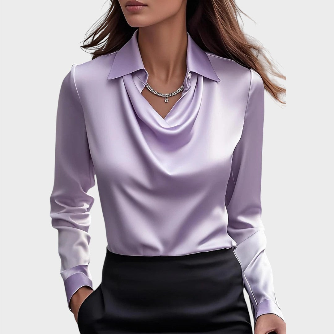 Elin | Blouse en Satin Élégante