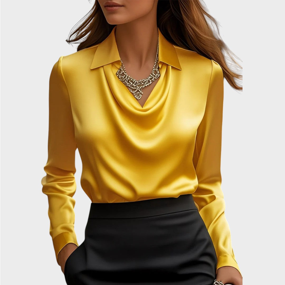 Elin | Blouse en Satin Élégante