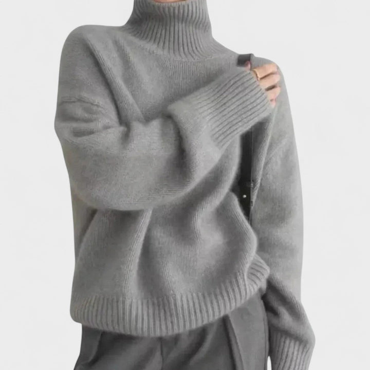 Edith | Pull en Cachemire à Col Montant