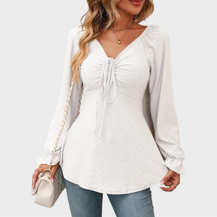 Melina | Blouse avec Détail en Dentelle