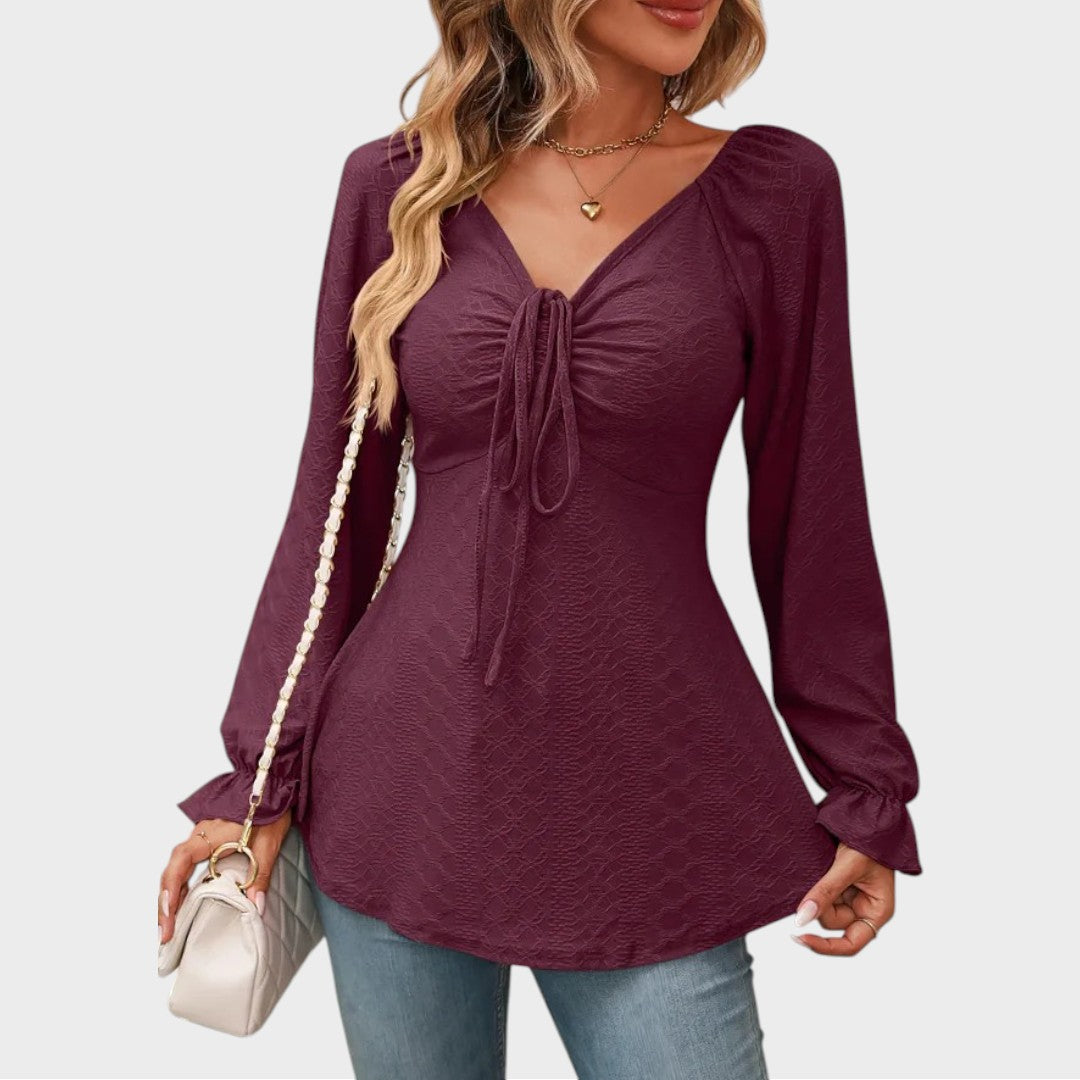 Melina | Blouse avec Détail en Dentelle