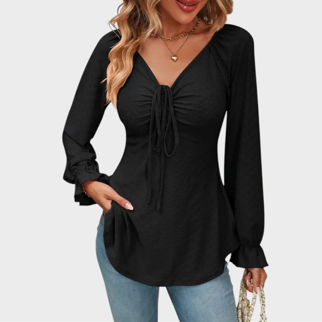 Melina | Blouse avec Détail en Dentelle