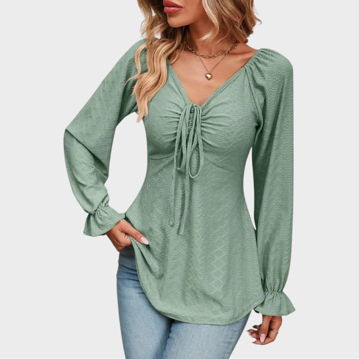 Melina | Blouse avec Détail en Dentelle