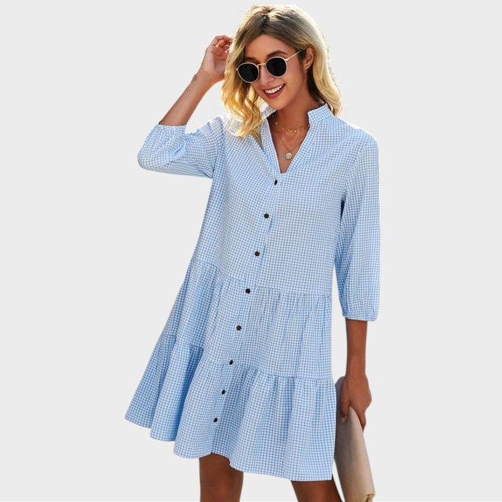 Sarah | Robe Midi Fluide Légère