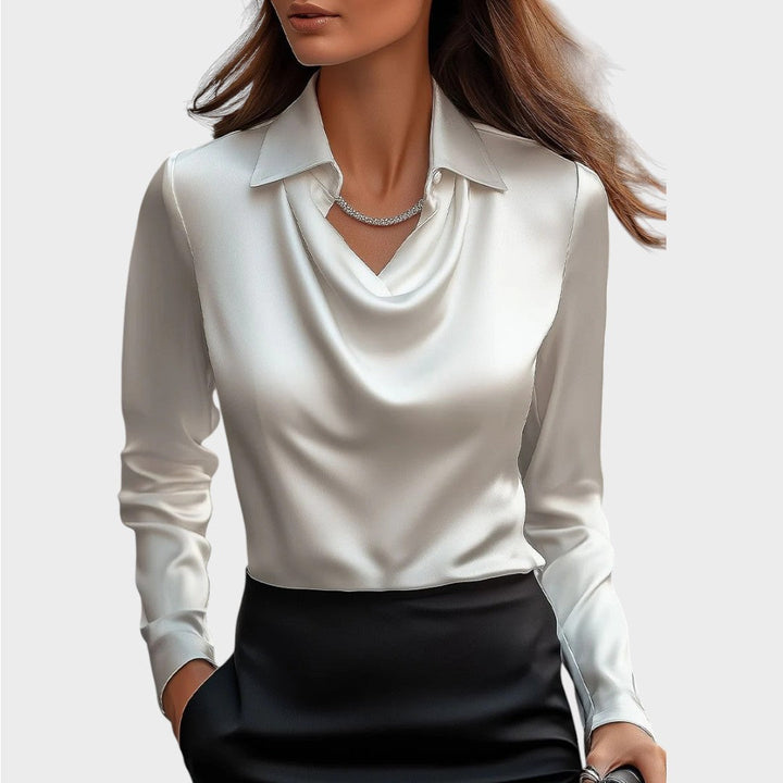 Elin | Blouse en Satin Élégante