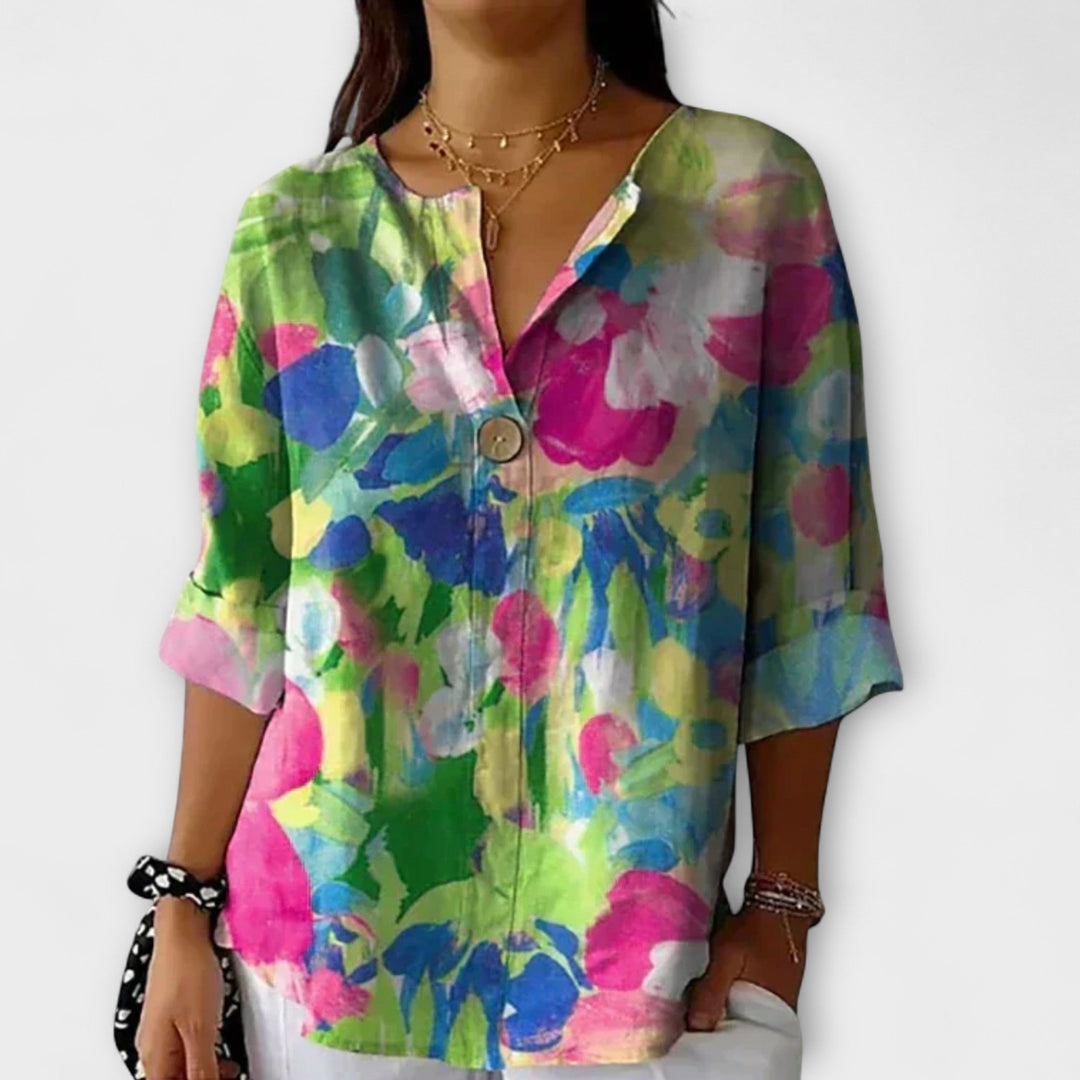Arlene – Blouse en Design Floral