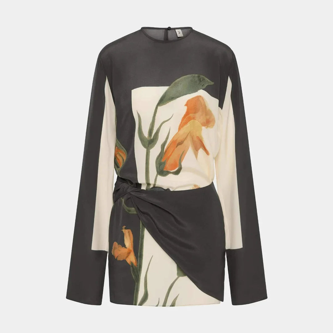 Robe Cocktail Mini Constance à Imprimé Floral