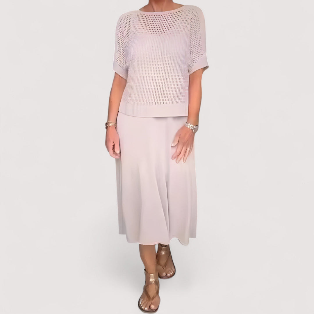 Elina | Robe d'été avec haut tricoté
