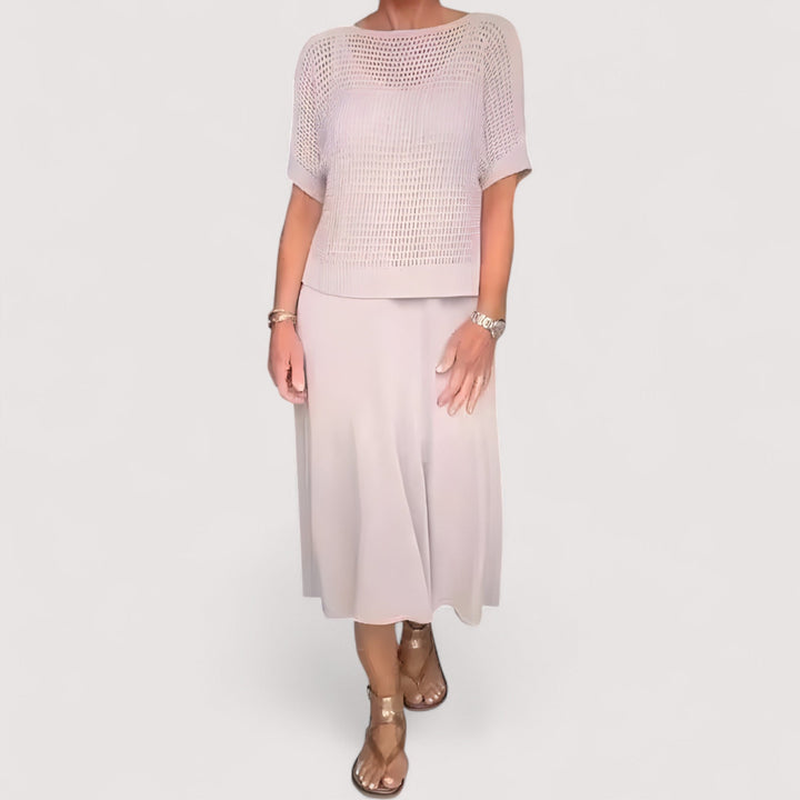 Elina | Robe d'été avec haut tricoté